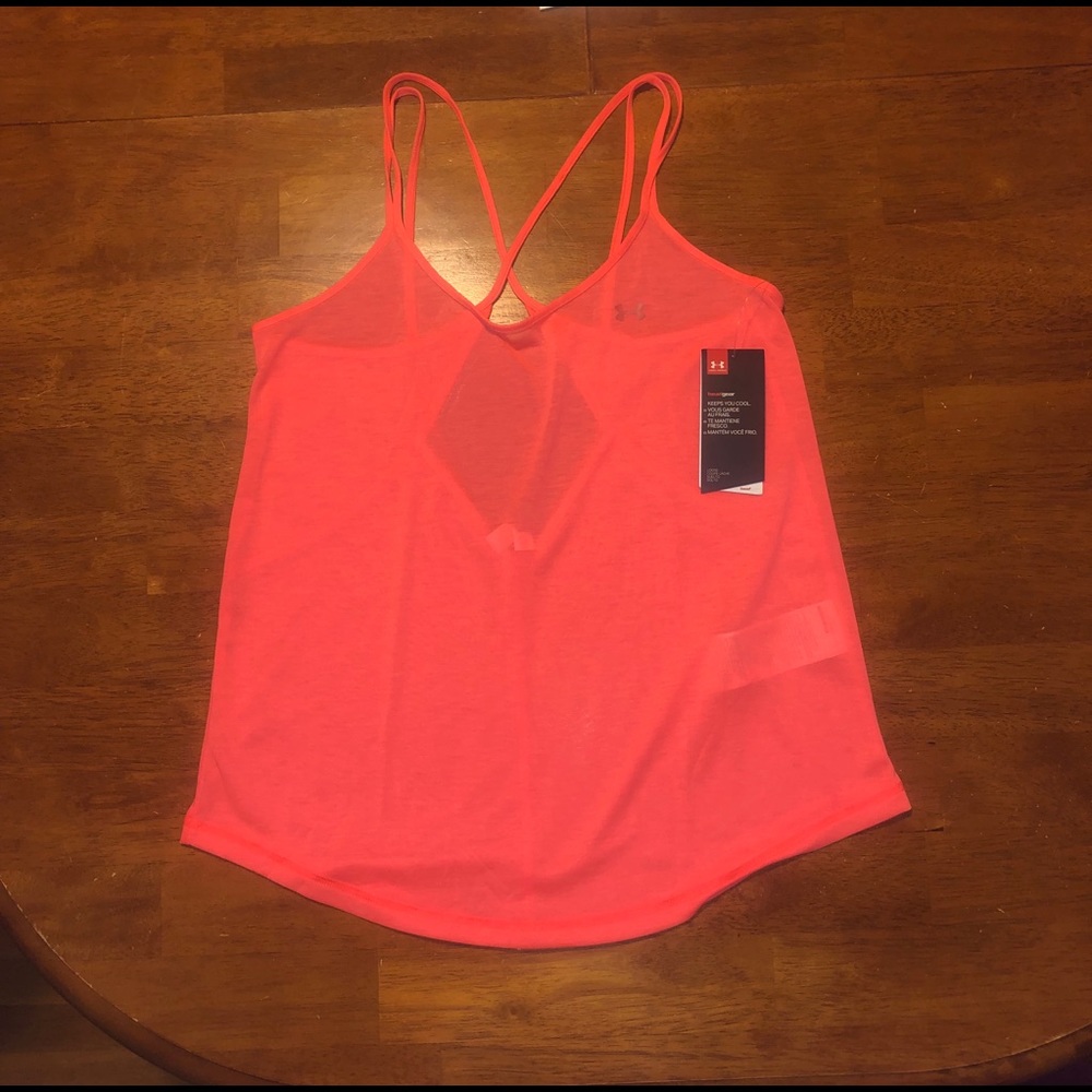 UNDER ARMOUR orange tank top